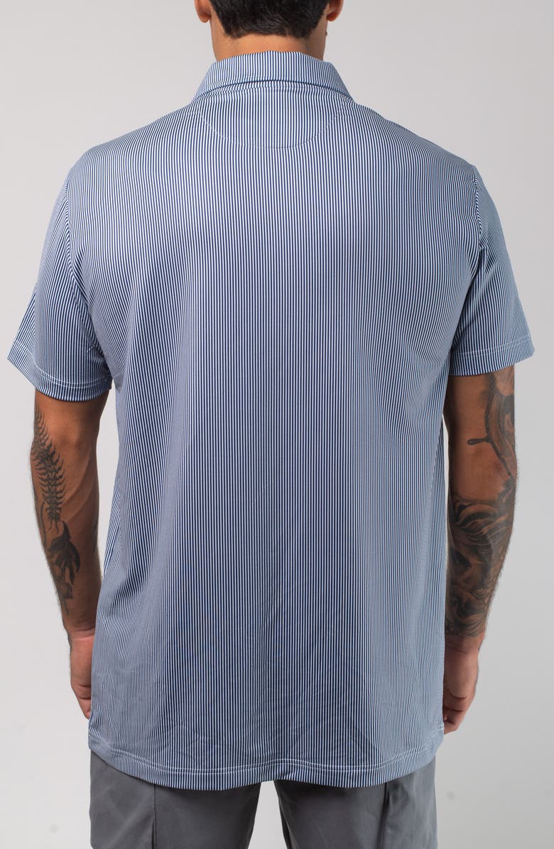 VAST Aqua Terra Linear Stripe Performance Polo, Alternate, color, Navy