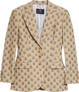 Etro Foulard Print Stretch Wool & Cotton Jacket