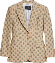 Etro Foulard Print Stretch Wool & Cotton Jacket