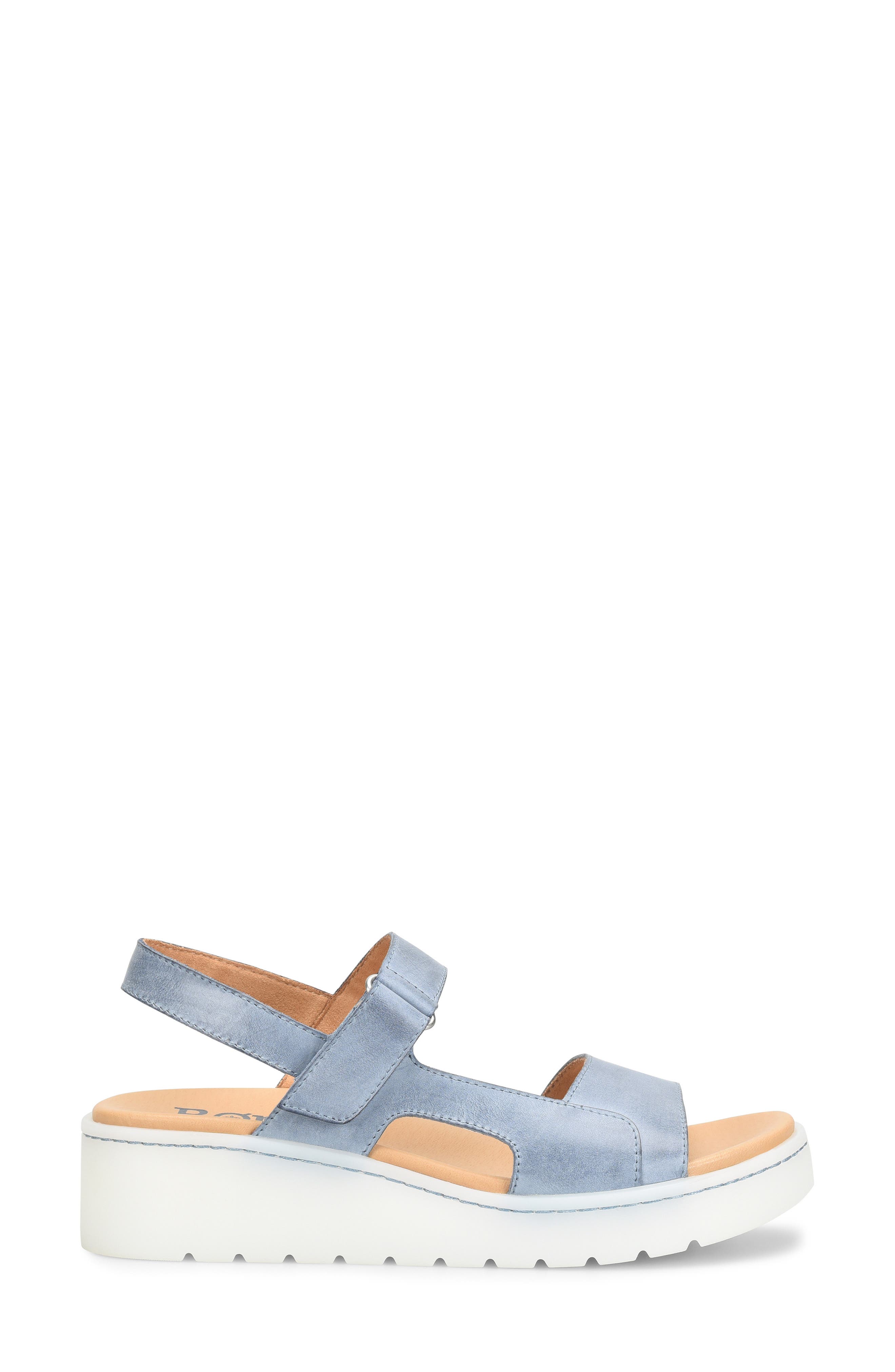 Børn Kit Platform Sandal, Alternate, color, Navy Leather