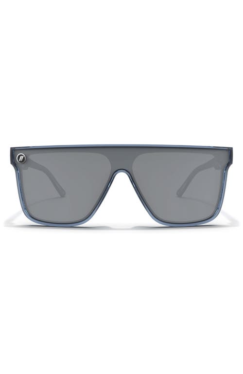 Blenders Eyewear Sci-fi Dx 148mm Polarized Flat Top Sunglasses In Gray