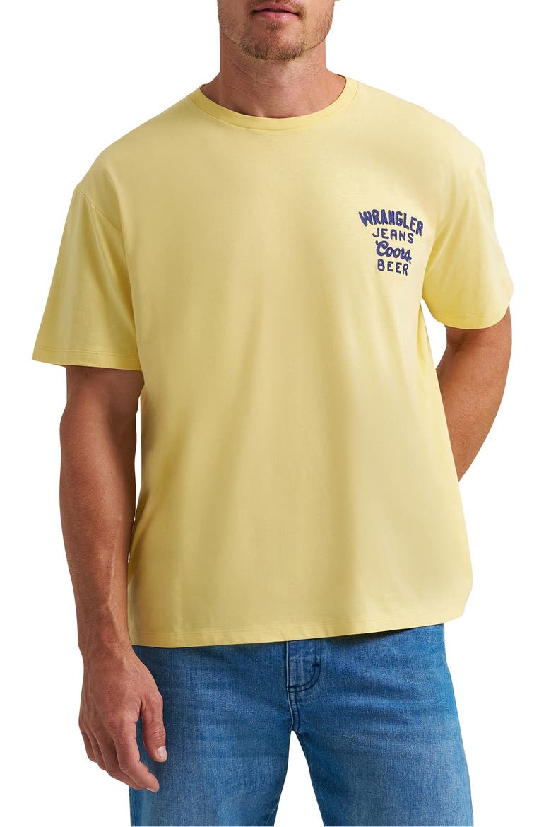 x Coors® Embroidered Logo T-Shirt, Main, color, BUFF YELLOW