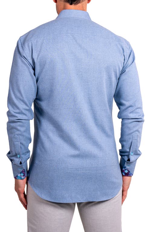 Maceoo Einstein Ascension Contemporary Fit Button-up Shirt In Blue