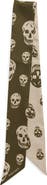McQueen Skinny Silk Twill Scarf