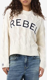 Noisy may Rebecca Cable Stitch Sweater