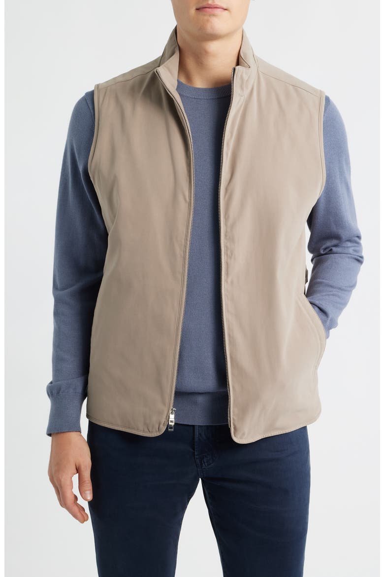 Bleecker Zip Vest, Main, color, BISCOTTI