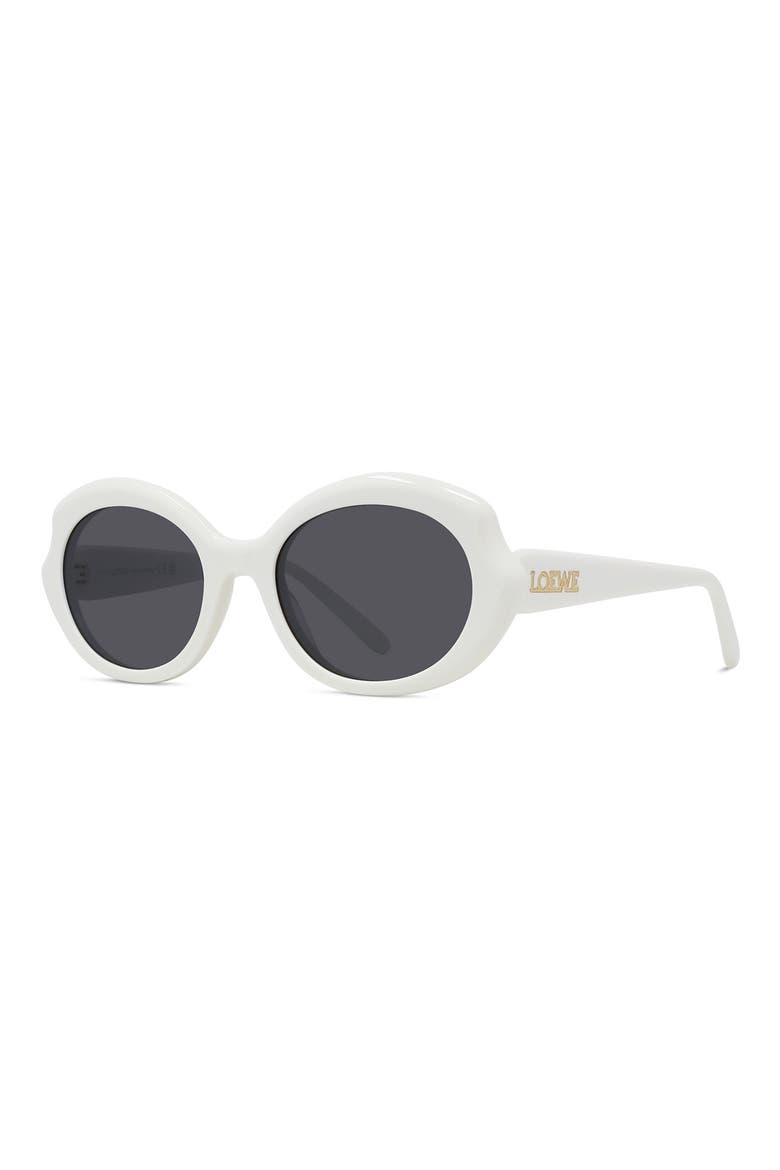 Thin Mini 54mm Oval Sunglasses, Alternate, color, IVRY/SMK