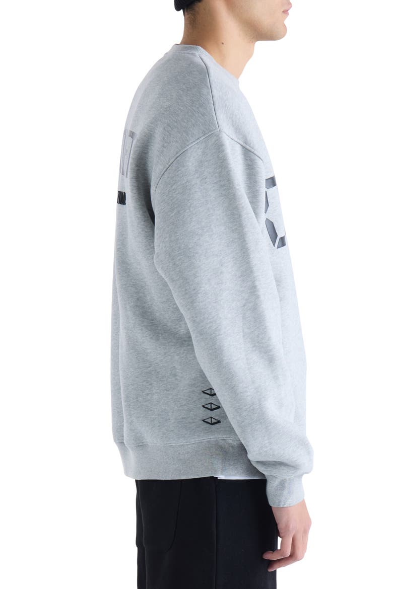 Us Against Time Crewneck Sweatshirt, Alternate, color, GREY MARL