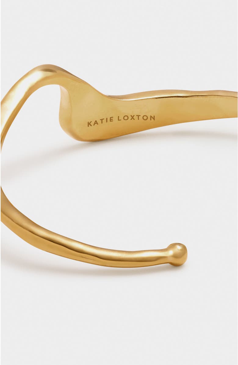Katie Loxton Marina Wave Bangle, Alternate, color, Gold Coated