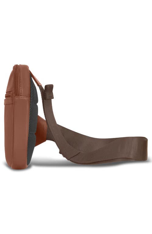 Champs Onyx Leather Sling Bag In Brown