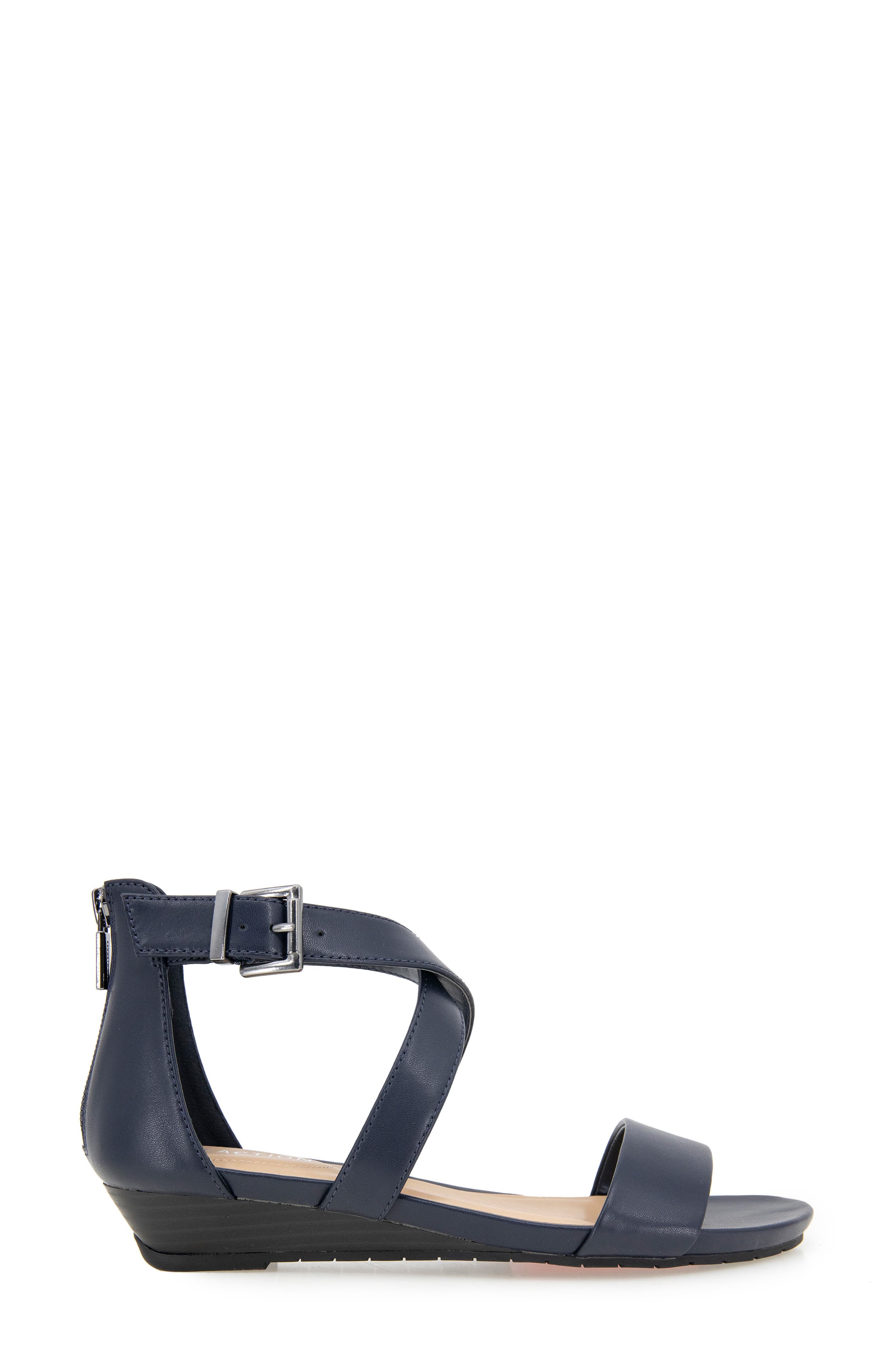 Kenneth Cole Reaction Great Cross Sandal, Alternate, color, Navy