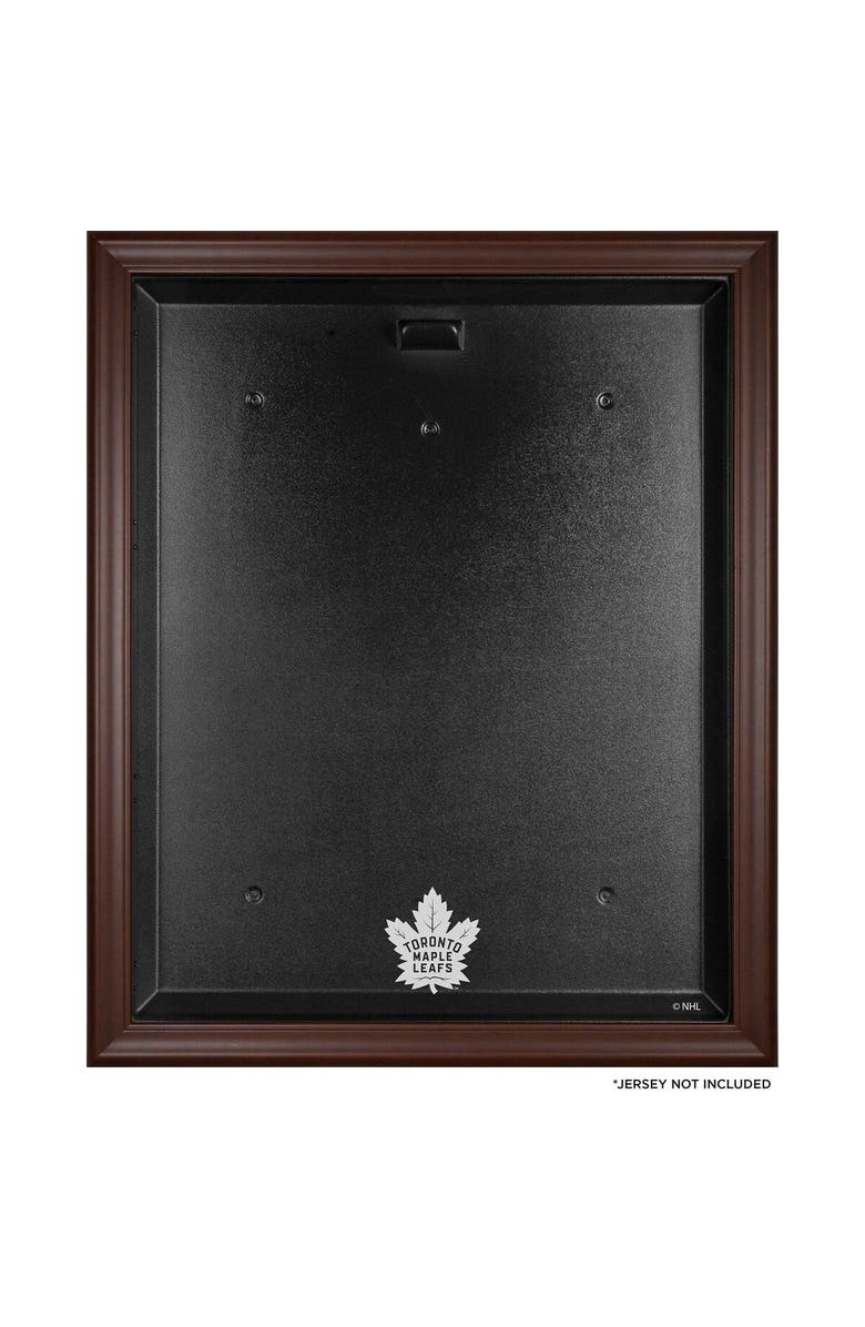 FANATICS AUTHENTIC Toronto Maple Leafs (2016-Present) Brown Framed Logo Jersey Display Case, Main, color, 