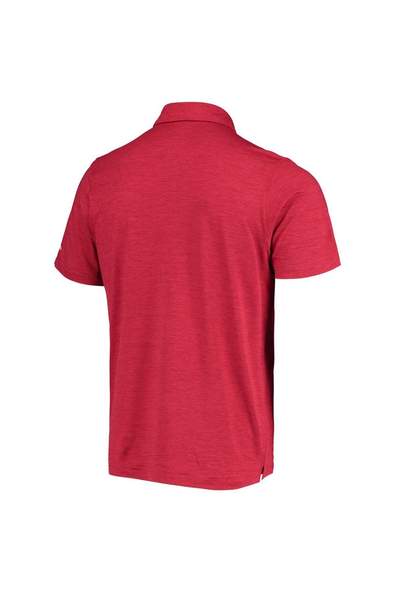 Men's Columbia Crimson Oklahoma Sooners Tech Trail Omni-Shade Polo, Alternate, color, Crimson
