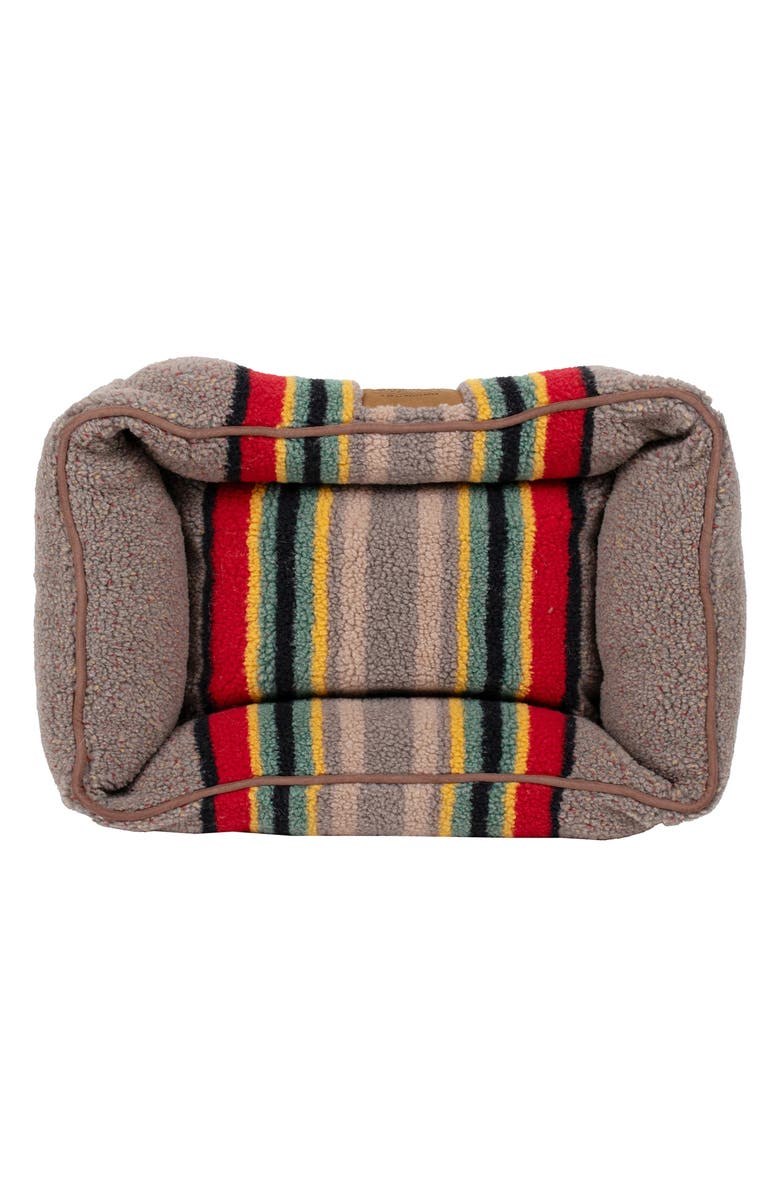 Pendleton Vintage Camp Fleece Kuddler Pet Bed, Alternate, color, Mineral Umber