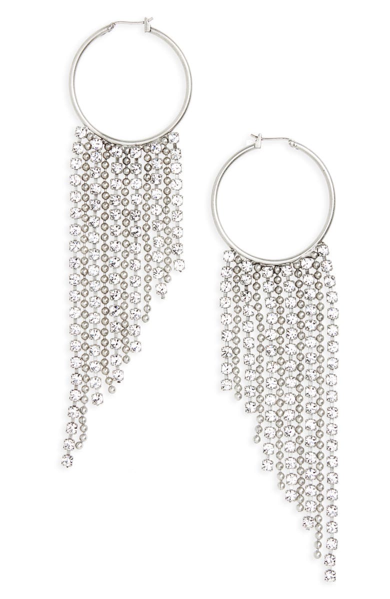 Loren Hope Joanna Fringe Hoop Earrings, Main, color, 