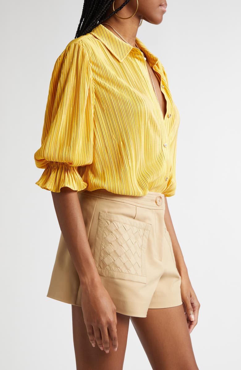 Ramy Brook Dina Pleated Bodysuit, Alternate, color, 