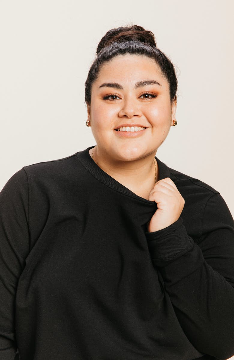 Ocio Women's SoftCore Classic Crewneck, Alternate, color, Black