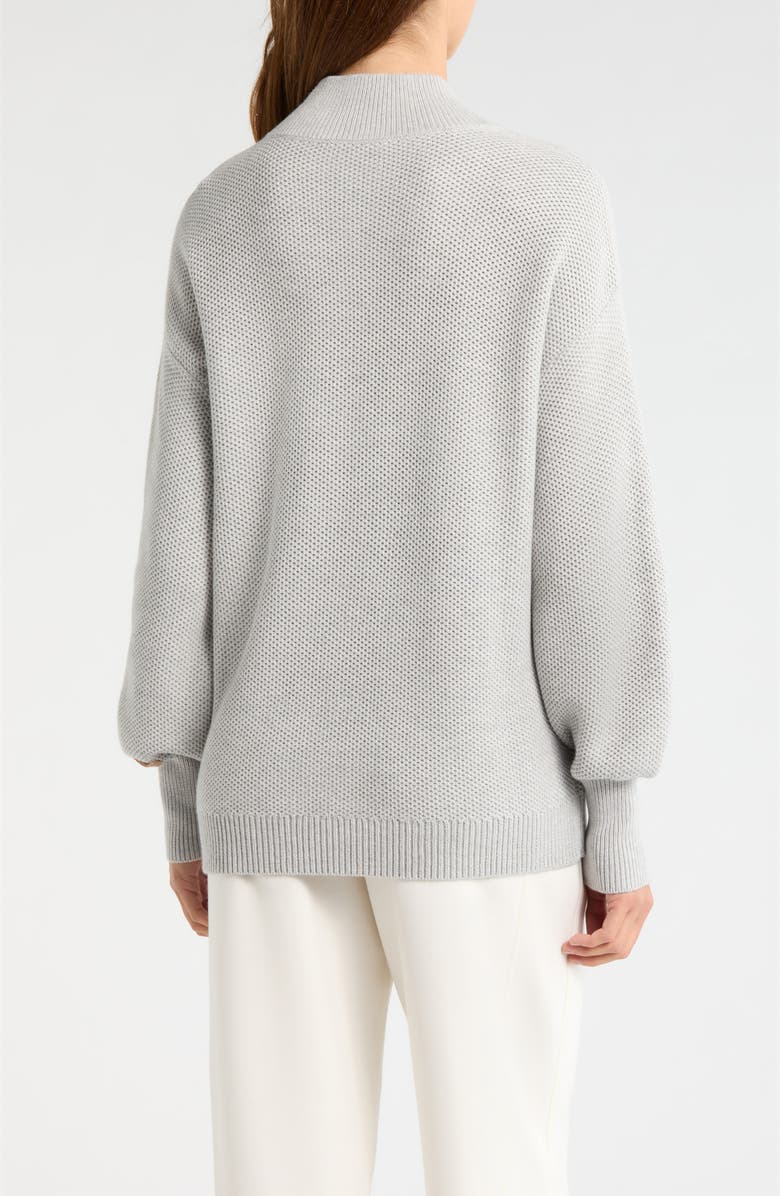 Lunya Cozy Cottonsilk<sup>™</sup> Pocket Henley Sweater, Alternate, color, Mellow Grey Heather