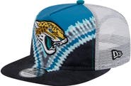 New Era Men's New Era Teal/Black Jacksonville Jaguars Throwback Dye Golfer Snapback Hat