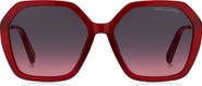 Marc Jacobs 53mm gradient square sunglasses