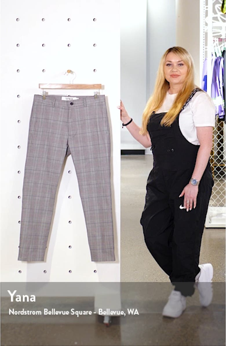 Check Crop Stretch Dress Pants, sales video thumbnail