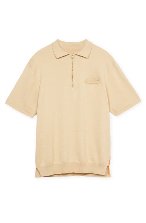 Laight 3/4 Zip Short Sleeve Polo