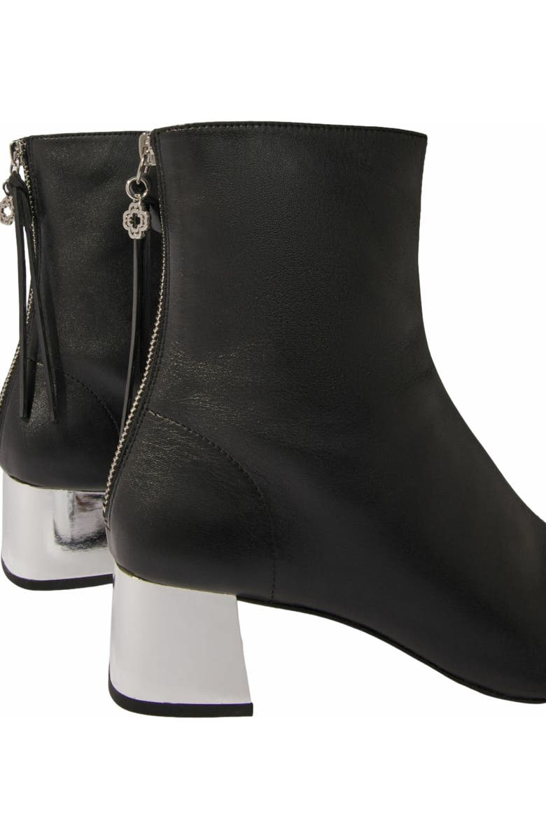 maje Square-toed leather boots, Alternate, color,