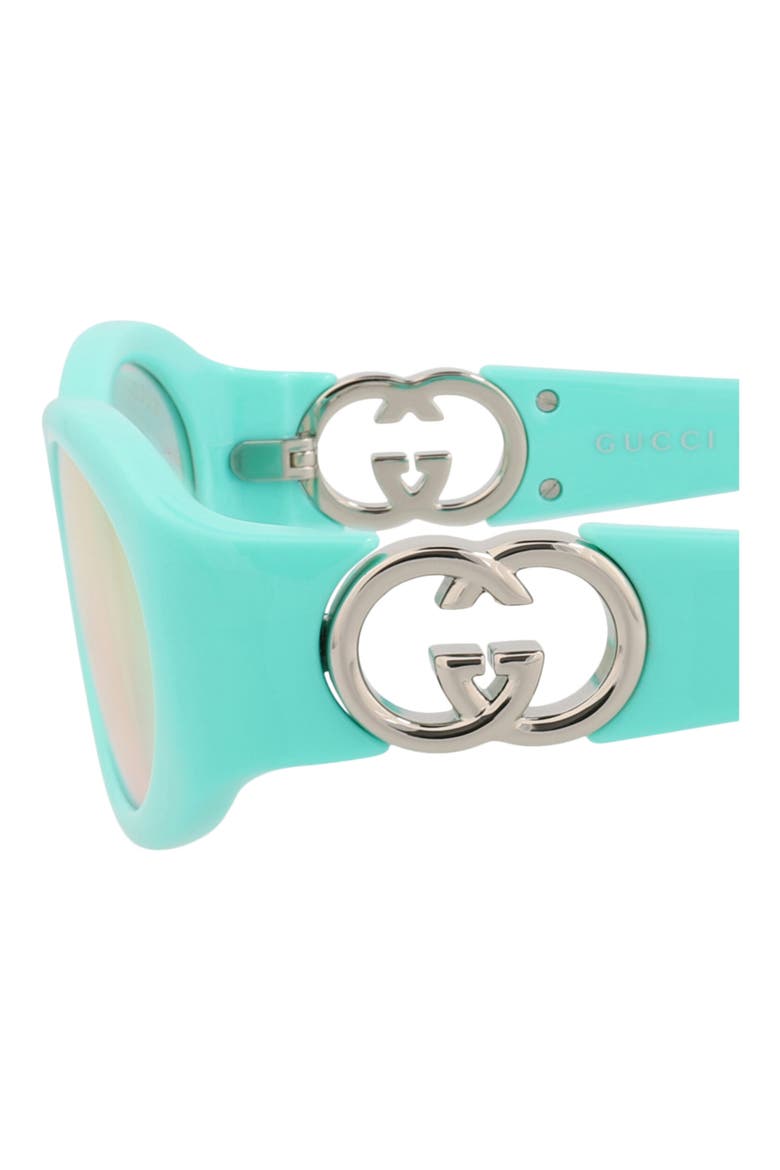 54mm Oval Sunglasses, Alternate, color, LIGHT BLUE LIGHT BLUE PINK