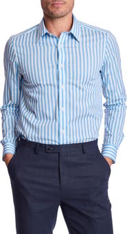 PAISLEY & GRAY Parker Trim Fit Stretch Cotton Button-Up Shirt