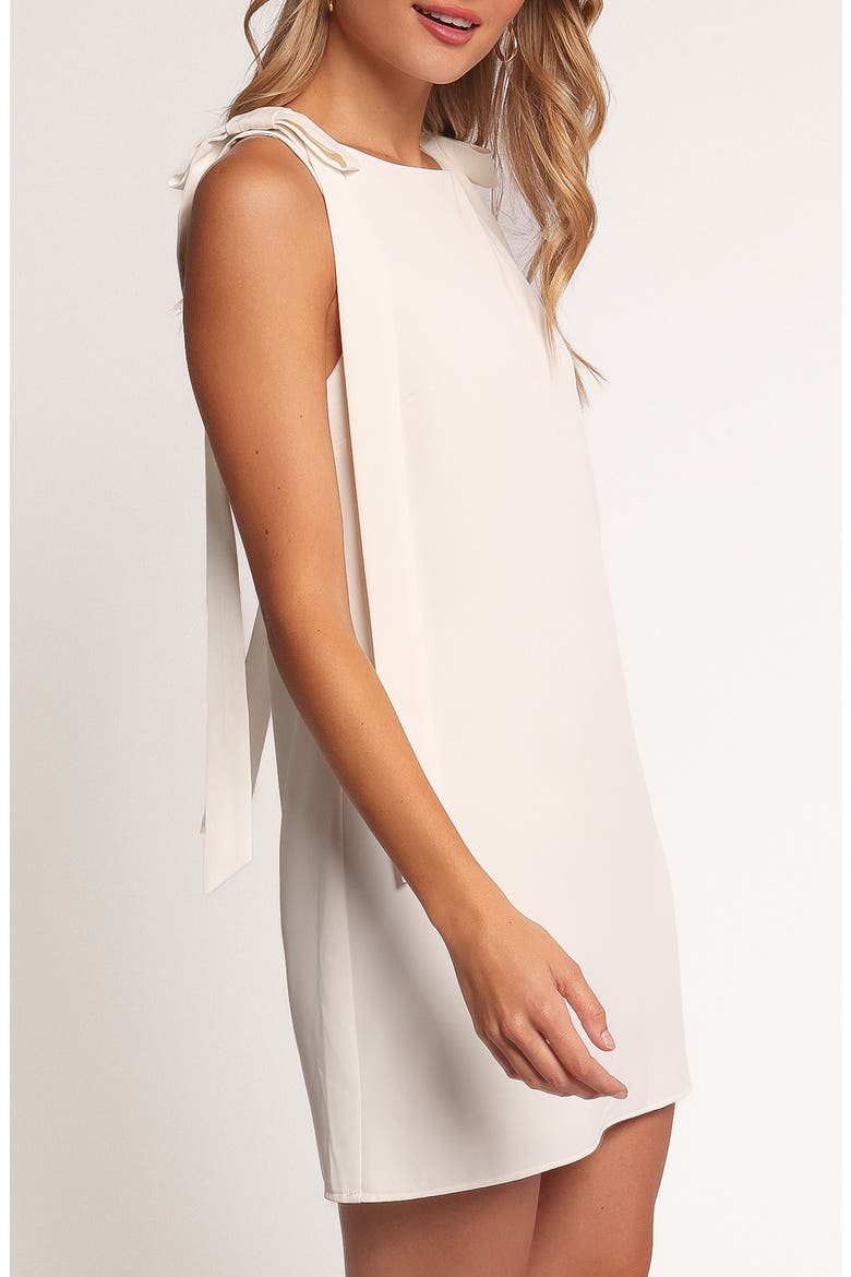 Floriana Bow Shoulder Shift Dress, Alternate, color, IVORY