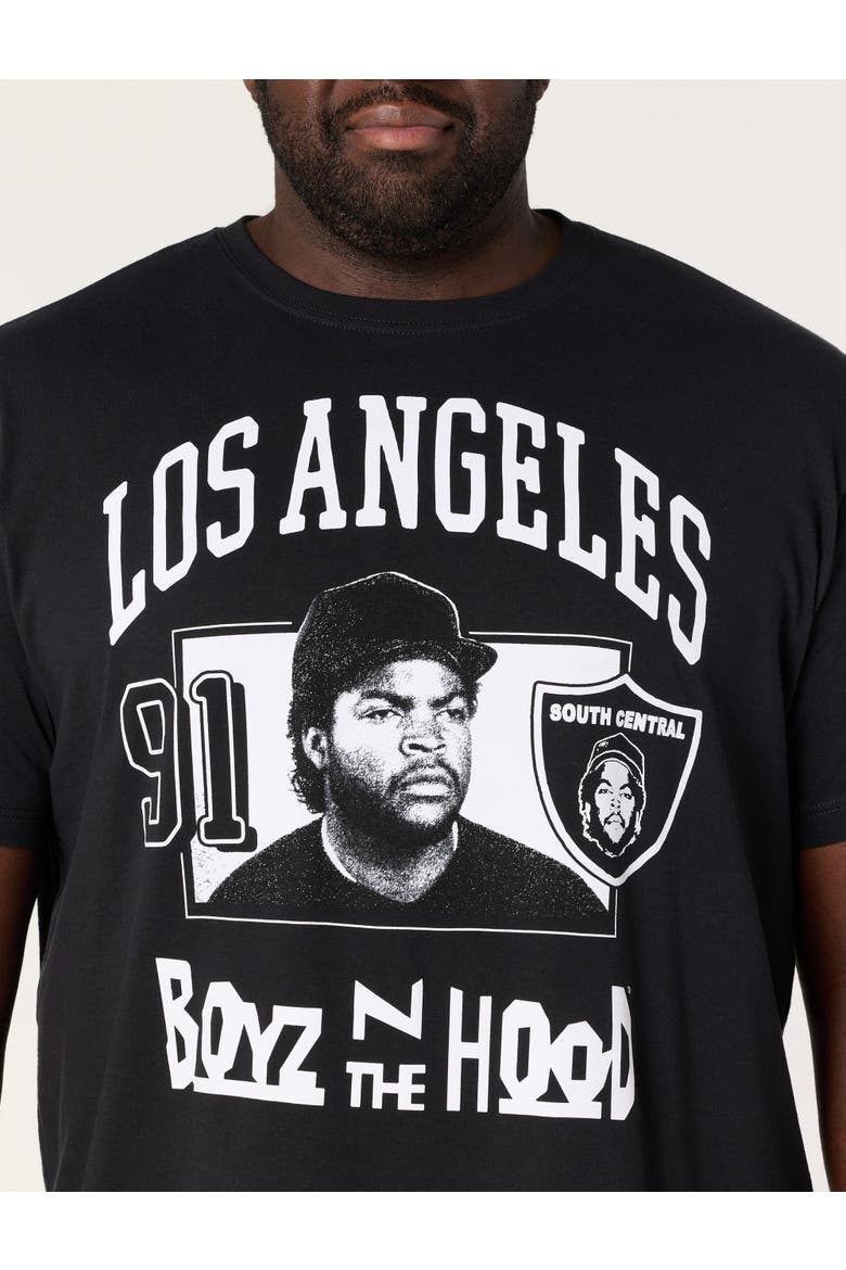Big & Tall Los Angeles Boyz N The Hood Graphic Tee, Alternate, color, BLACK