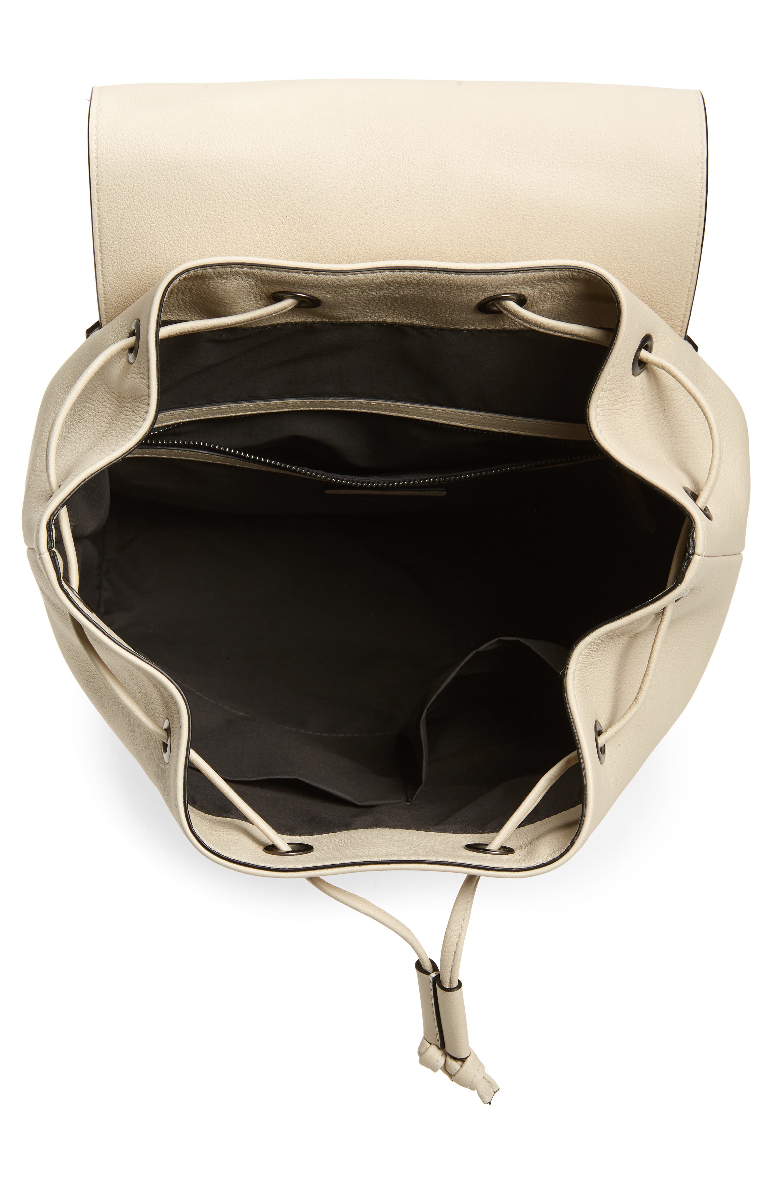 Brunello Cucinelli Monili Leather & Raffia Backpack, Alternate, color, 