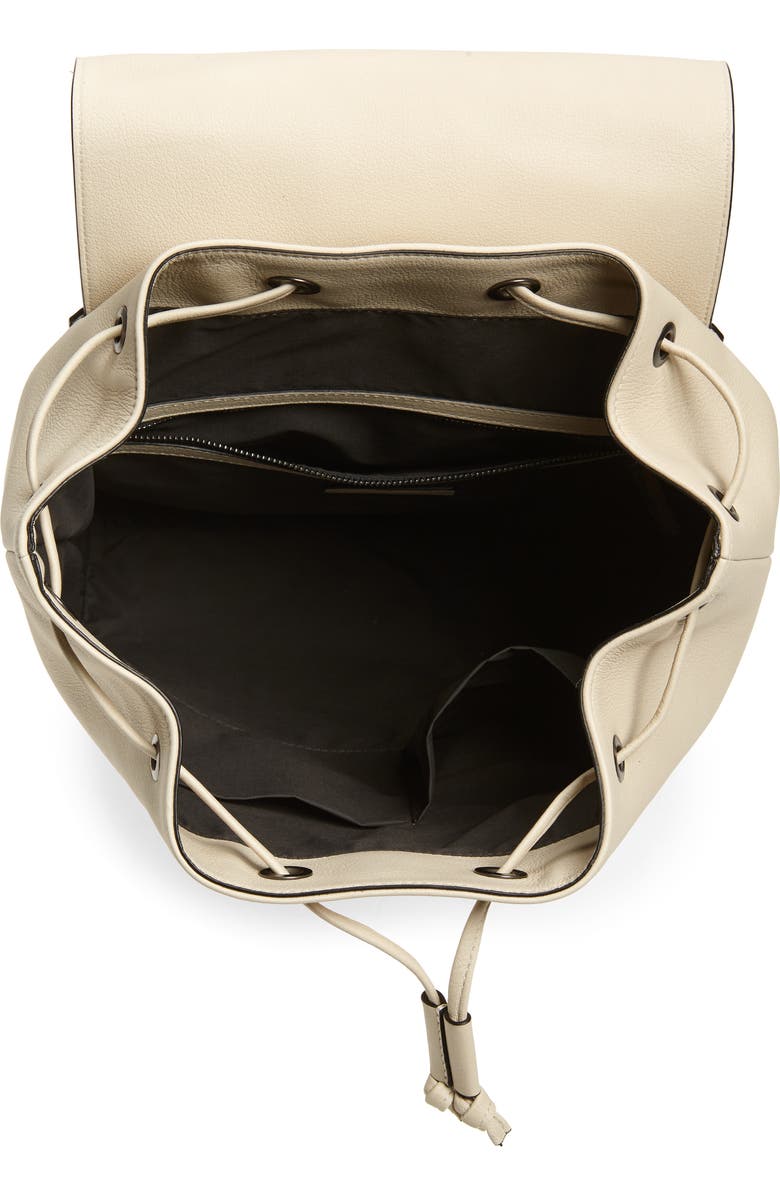 Brunello Cucinelli Monili Leather & Raffia Backpack, Alternate, color,