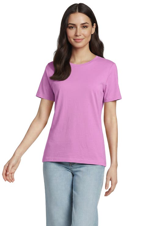 Tall Relaxed Supima Cotton Embroidered Crew Neck T-Shirt