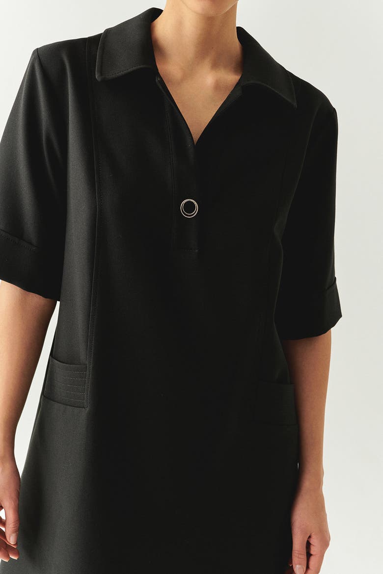 Janelle Mini Dress, Alternate, color, BLACK