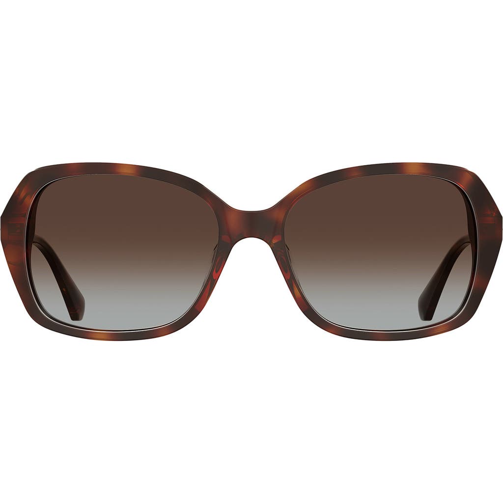 KATE SPADE KATE SPADE NEW YORK YVETTE 54MM GRADIENT POLARIZED SQUARE SUNGLASSES