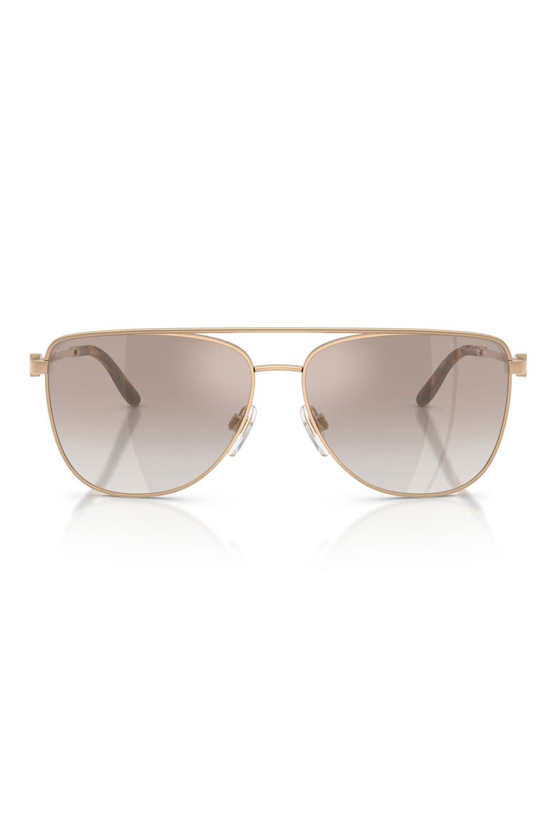 59mm Pilot Sunglasses, Main, color, GOLD / GRADIENT BROWN GOLD