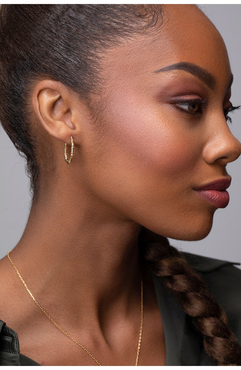 Bony Levy Kiera 14K Gold Scuplted Hoop Earrings, Alternate, color, 