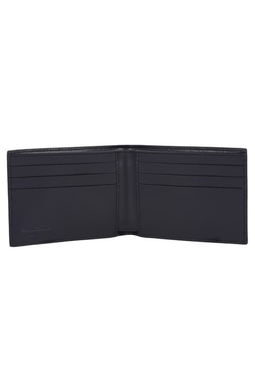 Ferragamo Crosta Polo Bifold Wallet In Blue