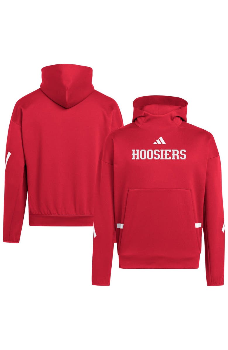 adidas Men's adidas Crimson Indiana Hoosiers Z.N.E. Pullover Hoodie, Main, color, Crimson