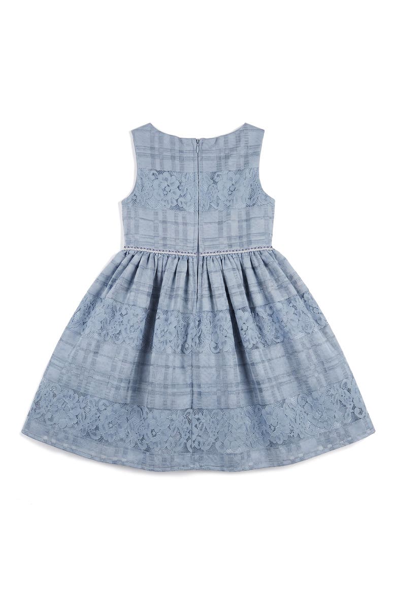 Kids' Isabella Striped Lace Dress, Alternate, color, BLUE