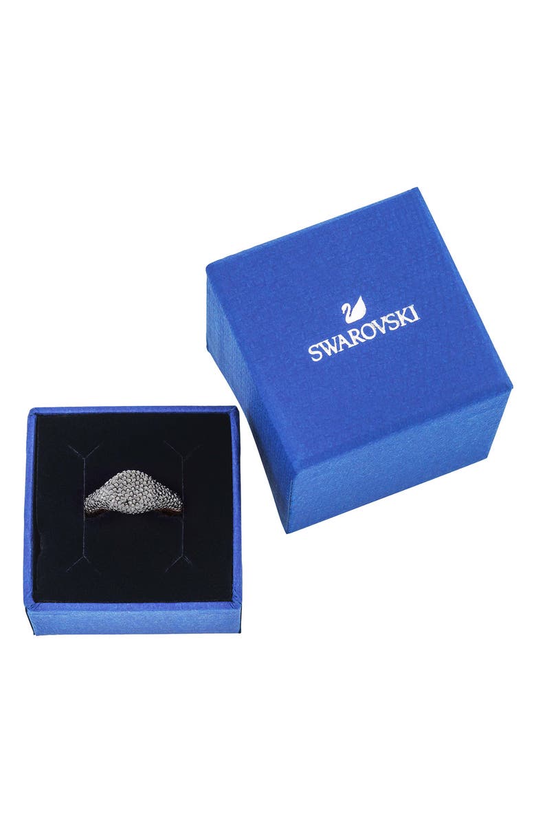 Swarovski 18K Rose Gold Plated Stone Signet Ring, Alternate, color,