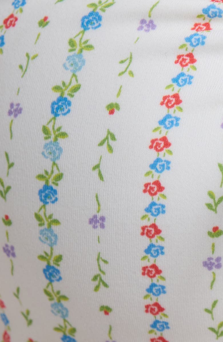 PacSun Karly Bandeau Swim Top, Alternate, color, Karly Sweet Floral/ Light Blue