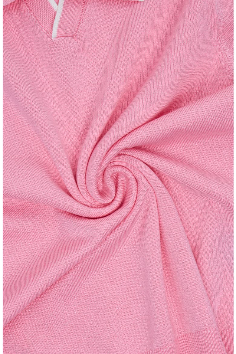 Kids' Johnny Collar Polo Sweater, Alternate, color, PINK