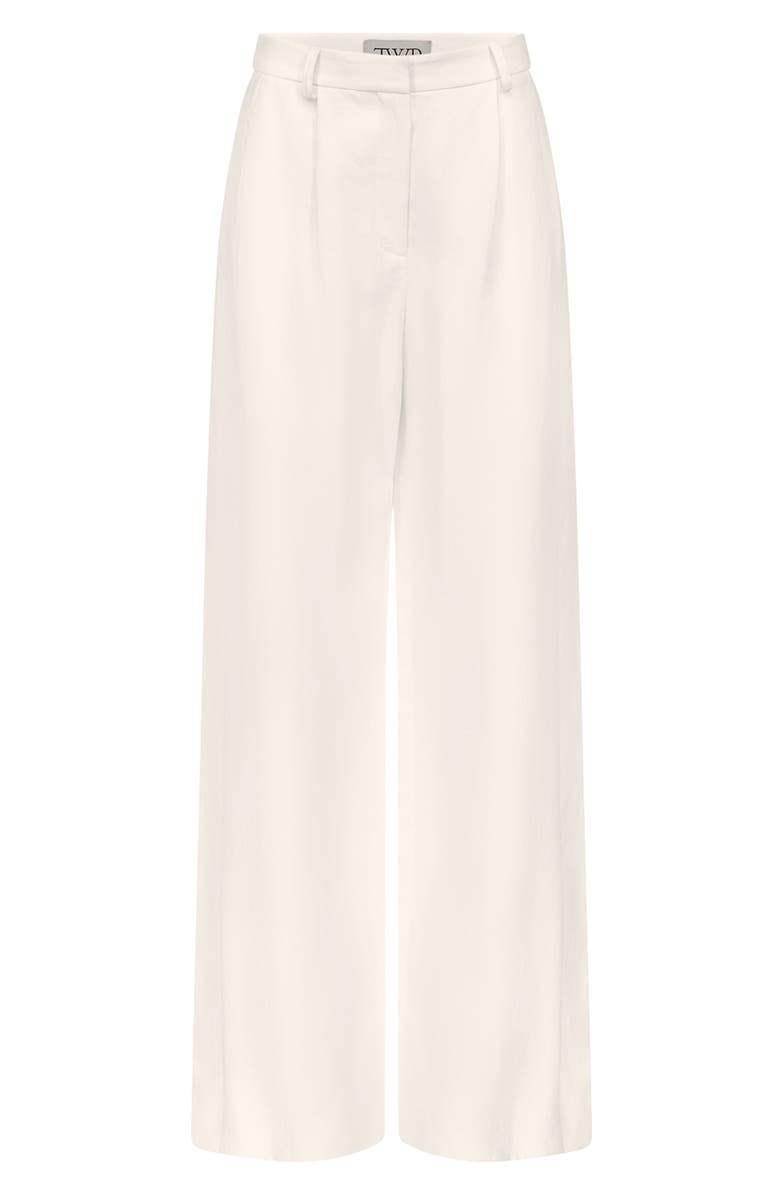 TWP Taite Linen Wide Leg Pants, Alternate, color, Ivory