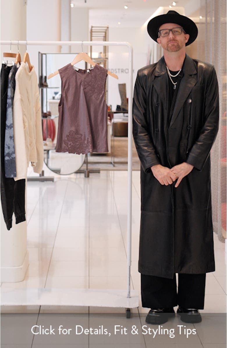 Embroidered Satin Shell, sales video thumbnail