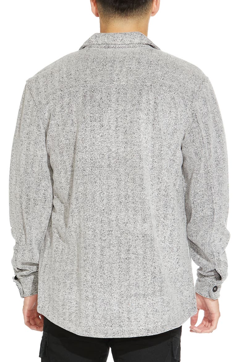 Relaxed Fit Knit Shirt Jacket, Alternate, color, HEATHER CHARCOAL