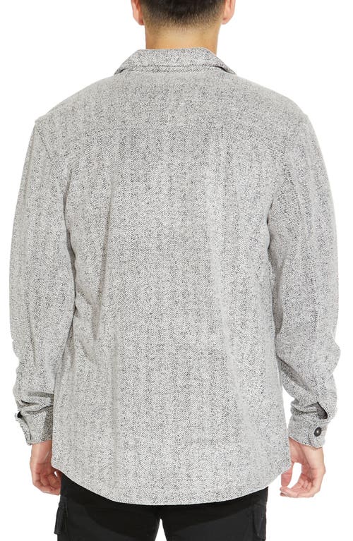 Civil Society Relaxed Fit Knit Shirt Jacket In Gray