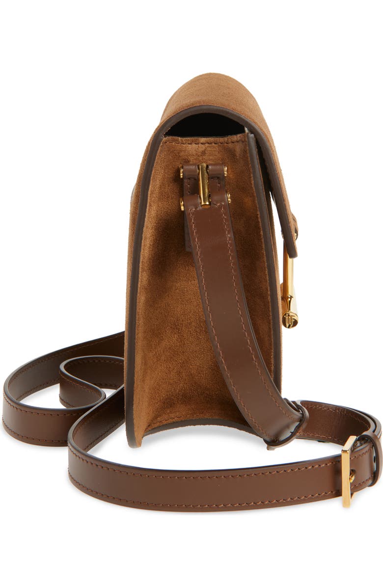 TOM FORD Mini Tara Suede Crossbody Bag, Alternate, color,