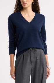 Nordstrom V-Neck Cashmere Sweater